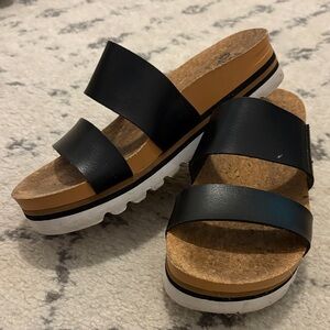 Reef Black and Brown Women's Sandals